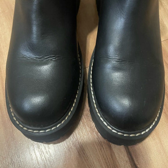 Madden Girl Black Cindy Boots Sz 8 - Picture 3 of 8